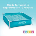  Intex 4 Foot X 12 Inch Miniature Durable Vinyl Outdoor Above Ground Frame Kiddie Swimming And Teaching Baby Pool For Ages 3 And Up, 2 Pack, Blue