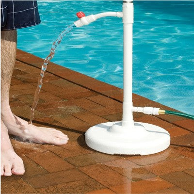 Swim Central Standard Poolside Swimming Pool Shower With Foot Wash Spigot - 86" - White