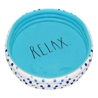 CocoNut Outdoor Rae Dunn 54" Mini/Kiddie Pool - Indigo Polka Dot Patterned