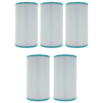  Hurricane Advanced Replacement Cartridge For Unicel C-6430RA, Pleatco PWK30-M, And Filbur FC-3915-M For Superior Water Filtration, White (5 Pack)