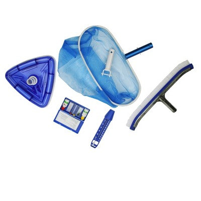  Pool Central 5-Piece Swimming Pool Cleaning And Water Testing Kit