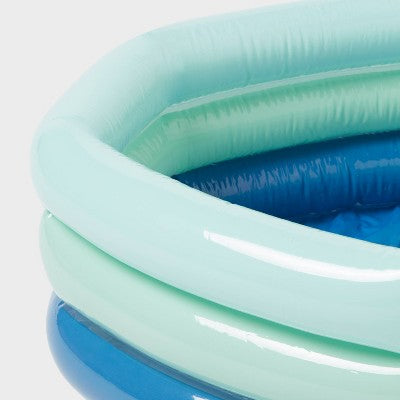 5.91'' X 1.97'' X 7.87'' Mini 3 Ring Pool 43 Gal Oval Kiddie Pool - Sun Squad™