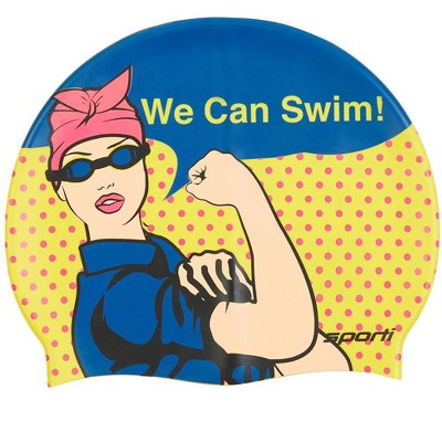  Sporti We Can Swim Silicone Swim Cap