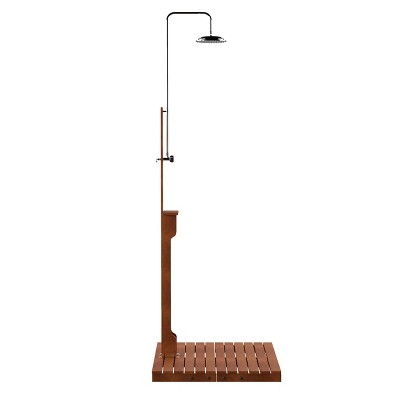  Uruguay Eucalyptus Outdoor Shower - Natural - SEI