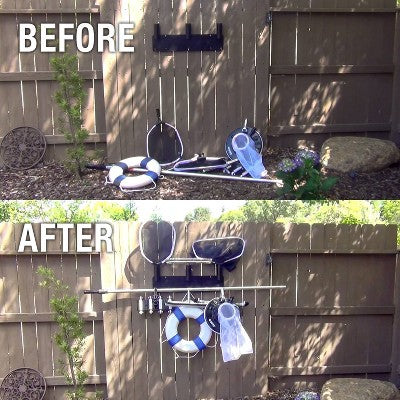  Poolmaster Mounted/Hanging Storage Rack Outdoor Garden Tool Organizer