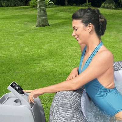  Bestway SaluSpa AirJet Honolulu 6 Person Inflatable Portable Hot Tub And 12 Coleman SaluSpa Type VI Replacement FIlter Cartridges