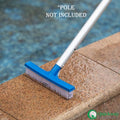  Quickway Imports 10-inch Poly Bristle Brush Head Designed To Clean Walls Floors Steps & Corners For Effective Pool Cleaning And Maintenance