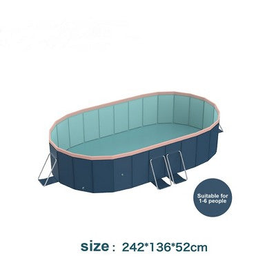  Racxily Foldable PVC Pool For Adults & Kids, Portable Outdoor Swimming Pool For Summer Backyard, Patio, Garden