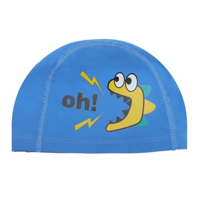  Unique Bargains Kid's Knitted PU Letter Swim Cap 1 Pc