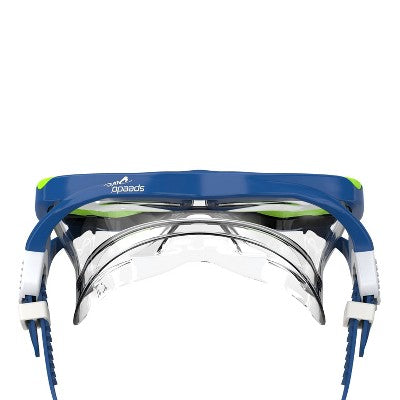  Speedo Junior Reefscout Mask & Snorkel Set - Blue/Green: Ages 6-14, Polycarbonate