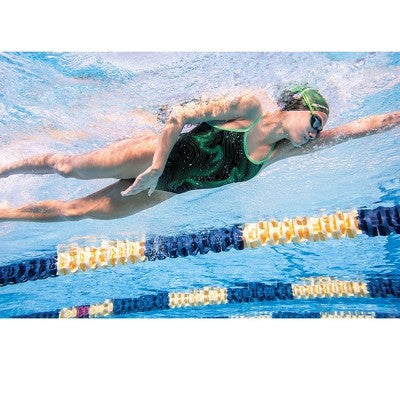  Sporti Sonar Waves Silicone Swim Cap