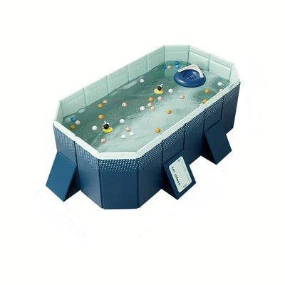  ELJGET 71/83/103/118in Foldable Pool, Non-Inflatable PVC Swimming Pool For Kids, Adults And Pets, Large Portable Kids Pool For Outdoor Backyard Garden