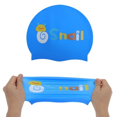 Unique Bargains Kid's Silicone Snail Swim Cap 1 Pc