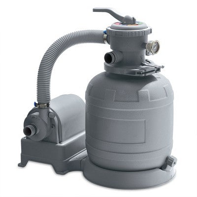  Funsicle 12 Inch Above Ground Swimming Pool 1600 GPH Sand Filter Pump Bundled With US Silica Mystic White II Premium 50 Pound Filter Sand Bag