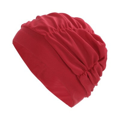  Unique Bargains Nylon Pleated Style Swimming Cap 1 Pc