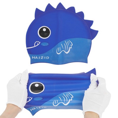  Unique Bargains Kid's Silicone Cartoon Fish Swim Cap 1 Pc