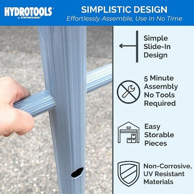  Swimline Outdoor Poolside Valet Towel Rack With Weighted Base - 52"