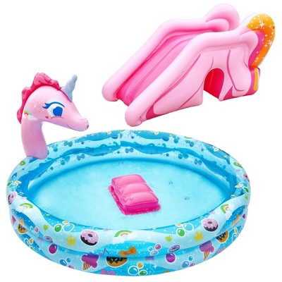  Banzai Spray 'N Splash 78 X 60 X 32" Unicorn Inflatable Pool