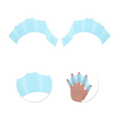  Unique Bargains Swimming Duck Paw Hand Flippers 1 Pair