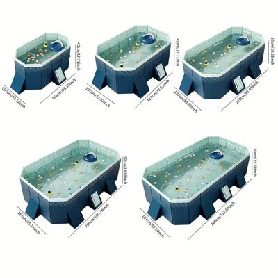  Dexmalle 2.6m PVC Folding Pool (not Inflatable) Bathes And Cools In Summer
