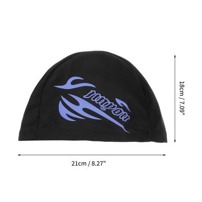  Unique Bargains Nylon Flame Pattern Swim Cap 1 Pc