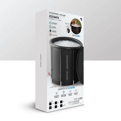  Sharper Image Portable Ice Bath 31.5"x29.5" Oval Plunge Pool: PVC Frame & Liner