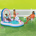  70'' X 92'' X 50'' Play Center Update 34 Gal Novelty Kiddie Pool Rainbow - Sun Squad™: Inflatable, Water Sprays