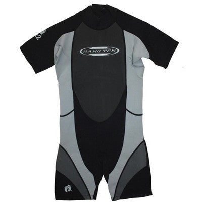 Bradley Hang Ten Youth Shorty Wetsuit 3:2 Silver- Small