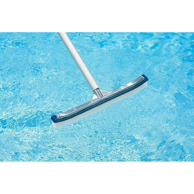  Poolmaster Classic 18'' Aluminum Back Swimming Pool Brush For Inground And Above Ground Pools