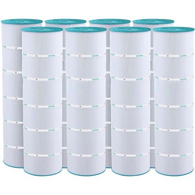  Hurricane Filters 8 Pack HF7488-04 Advanced Pool Filter Cartridge Replacement For PA106, Unicel C-7488, Filbur FC-1226 Models, White