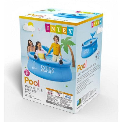 Intex 26102EH Jolly Whale Easy Set 6ft X 20in Inflatable Pool