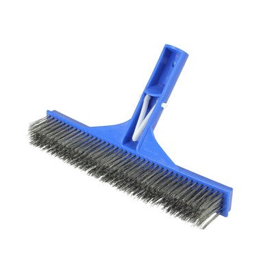  Pool Central Stainless Steel Algae Brush For Cement Pools 9.75" - Blue