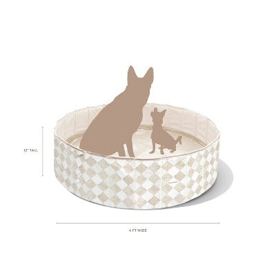  MINNIDIP Exclusive Resort Collection Pup Dip Travertine Tiles Dog Pool: Drain Plug