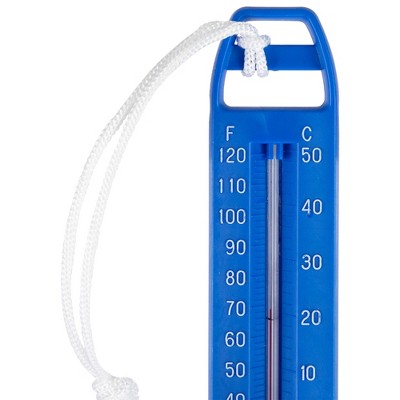  Northlight Easy Read Swimming Pool Thermometer With Cord 6.5" - Blue/White