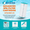  Hurricane HF6H961 Replacement Spa Filter Cartridge For PJW60TL-OT-F2S, PJW60TL, J300 6541-383, J400, Filbur FC-2715, Unicel 6CH-961, & SD-0064, 3 Pack