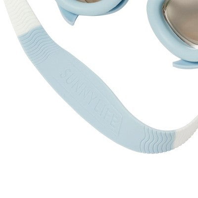  Sunnylife Mini Swim Goggles - Salty The Shark Aqua, 3D Shark Design, Kids 3+