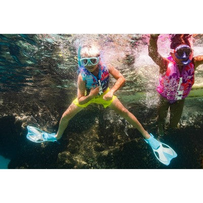  Speedo Junior Life Jacket Vest - Pink/Purple/Orange: Youth Size, Zipper & Buckle Closure, 50-90 Lbs