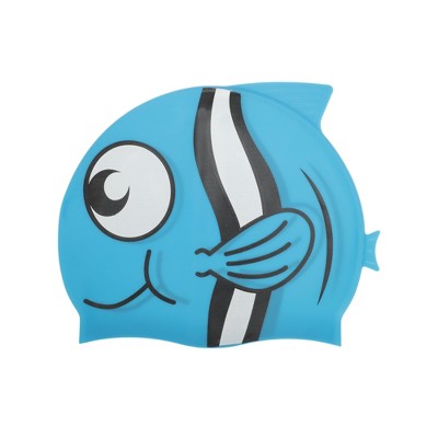  Unique Bargains Kid's Silicone Cartoon Pattern Swim Cap 1 Pc