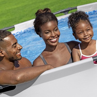  Bestway Steel Pro MAX Inch Round Metal Frame Above Ground Outdoor Backyard Swimming Pool Set With Filter Pump