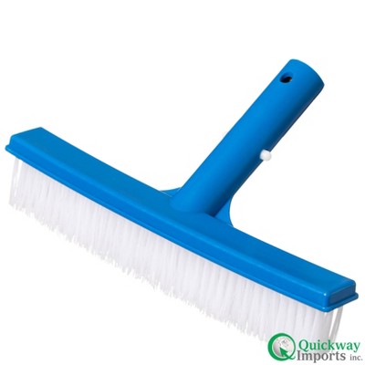  Quickway Imports 10-inch Poly Bristle Brush Head Designed To Clean Walls Floors Steps & Corners For Effective Pool Cleaning And Maintenance