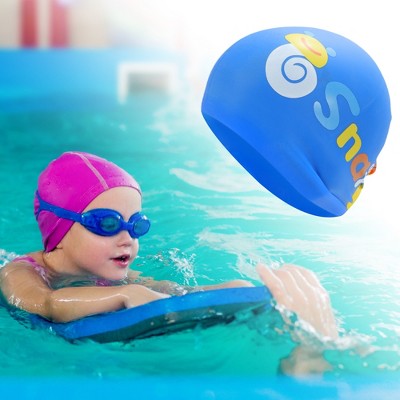  Unique Bargains Kid's Silicone Snail Swim Cap 1 Pc