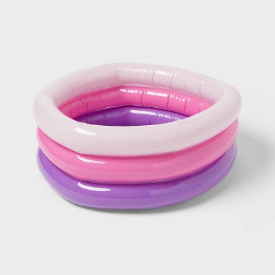  5.91'' X 1.97'' X 7.87'' Mini 3 Ring Pool 43 Gal Oval Kiddie Pool - Sun Squad™