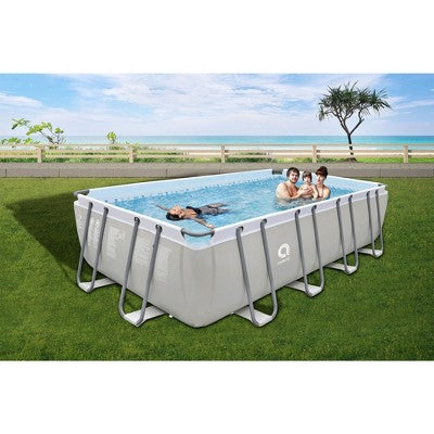  JLeisure 17776 18 X 10 Foot Above Ground Rectangular Steel Frame Swimming Pool