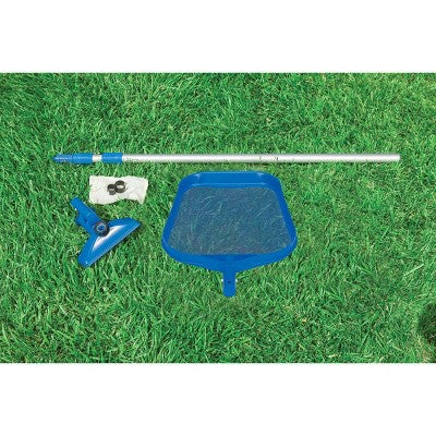  Intex Cleaning Maintenance Swimming Pool Kit W/ Vacuum Skimmer & Pole + Filters