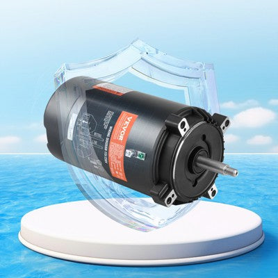  VEVOR 1 HP Pool Pump Motor, 56J Frame, 115V(9.8 Amps)/230V(4.9 Amps) 3450 RPM, 60Hz, 1.4 Service Factor, 90μF/250V Capacitor