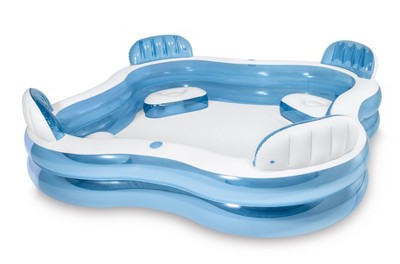  Intex 56475EP Swim Center Family Lounge Inflatable Pool 90" X 90" X 26"