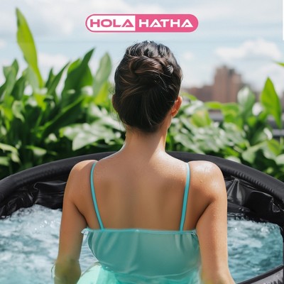  HolaHatha 120 Gal Ice Bath Tub, Portable Cold Water Plunge Recovery Tub W/ Lid Cover