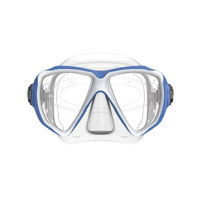  Speedo Adult Mask Snorkel And Fin Set - Blue/White