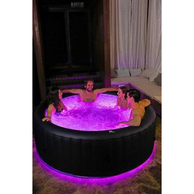  MSpa Aurora Round Bubble Spa With Thermal Cover 245 Gal 138 Electric 110 Volt AC Inflatable Hot Tub