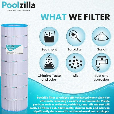  Poolzilla Replacement Pool Filter For CC150, CCRP150, PAP150, C-9415, R173216, 59054300, Filbur FC-0687, 160317, 160355, 160352, Predator 150